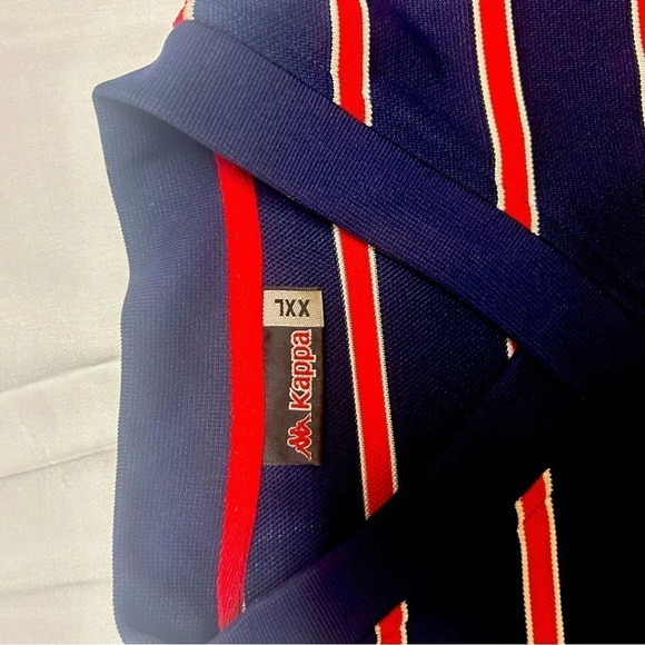 Men’s XXL woven feel v neck shirt Kappa  vintage - Picture 2 of 4